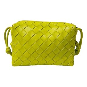 Bottega Veneta Mini Loop Camera Bag, Acid Kiwi
